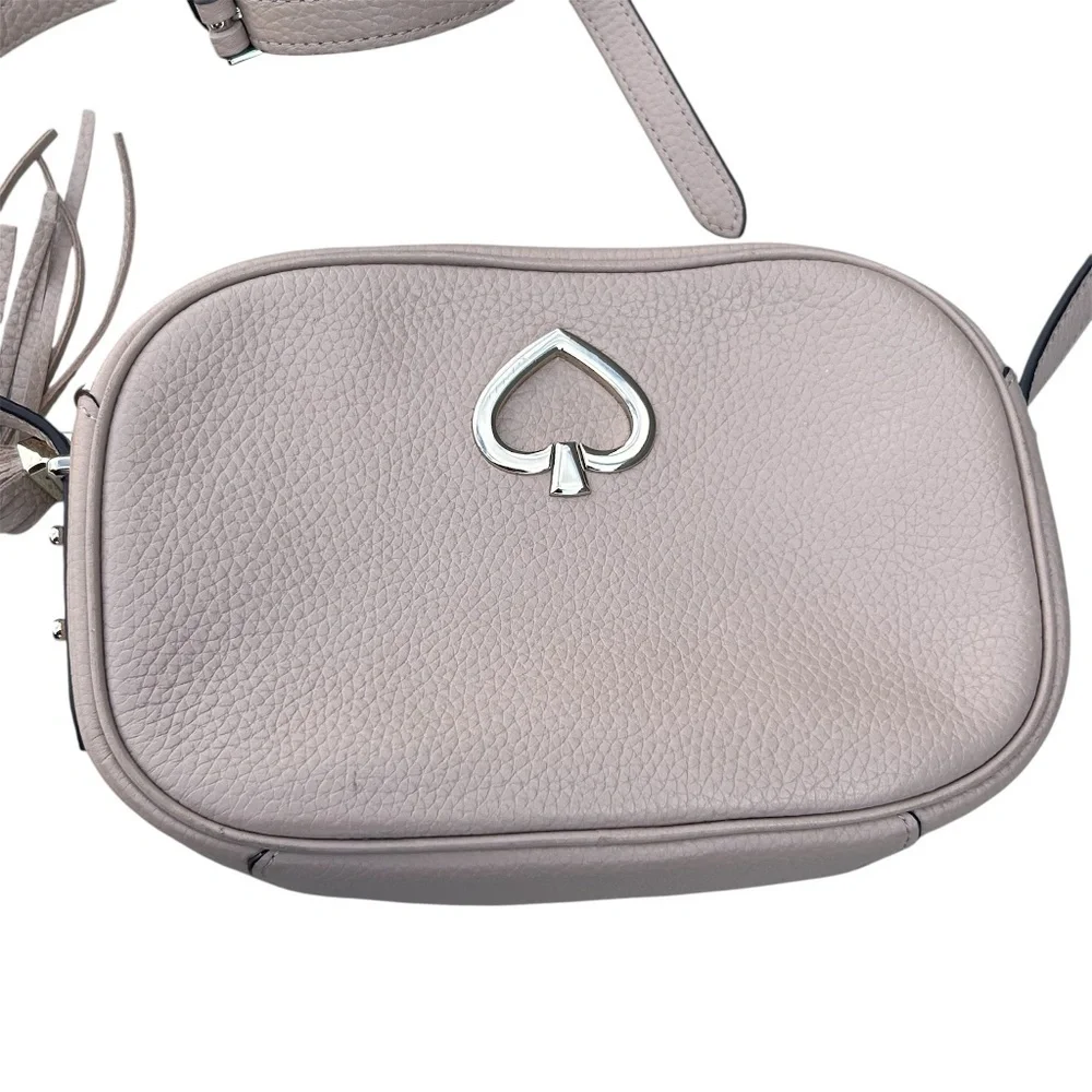 Kate Spade Kourtney Pebbled Leather Zip Around Camera Crossbody Bag